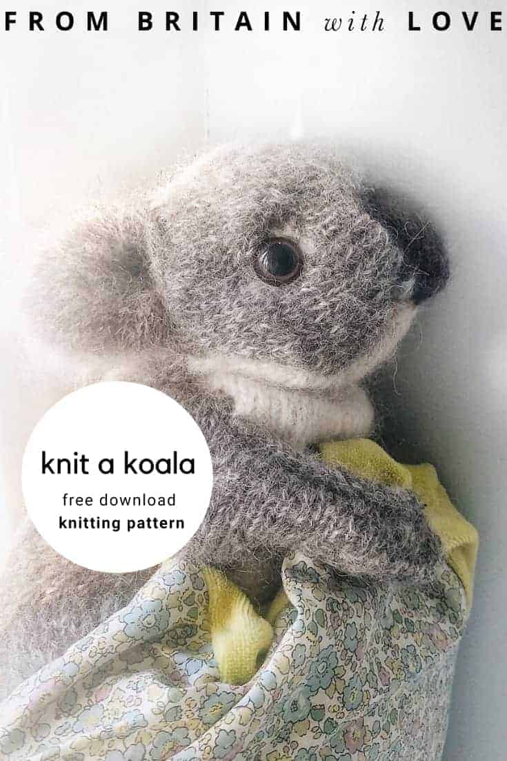 knit a koala free knitting pattern