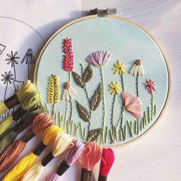 flower embroidery ideas to enjoy - From Britain with Love