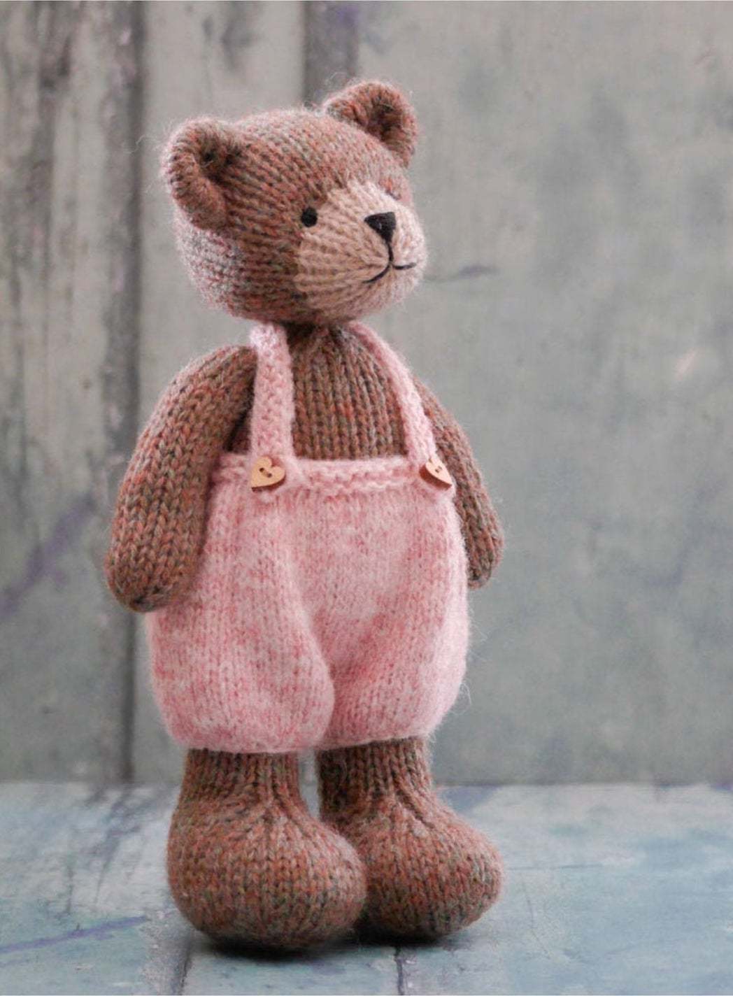 Simple knit bear 's sweater / bear outfit 