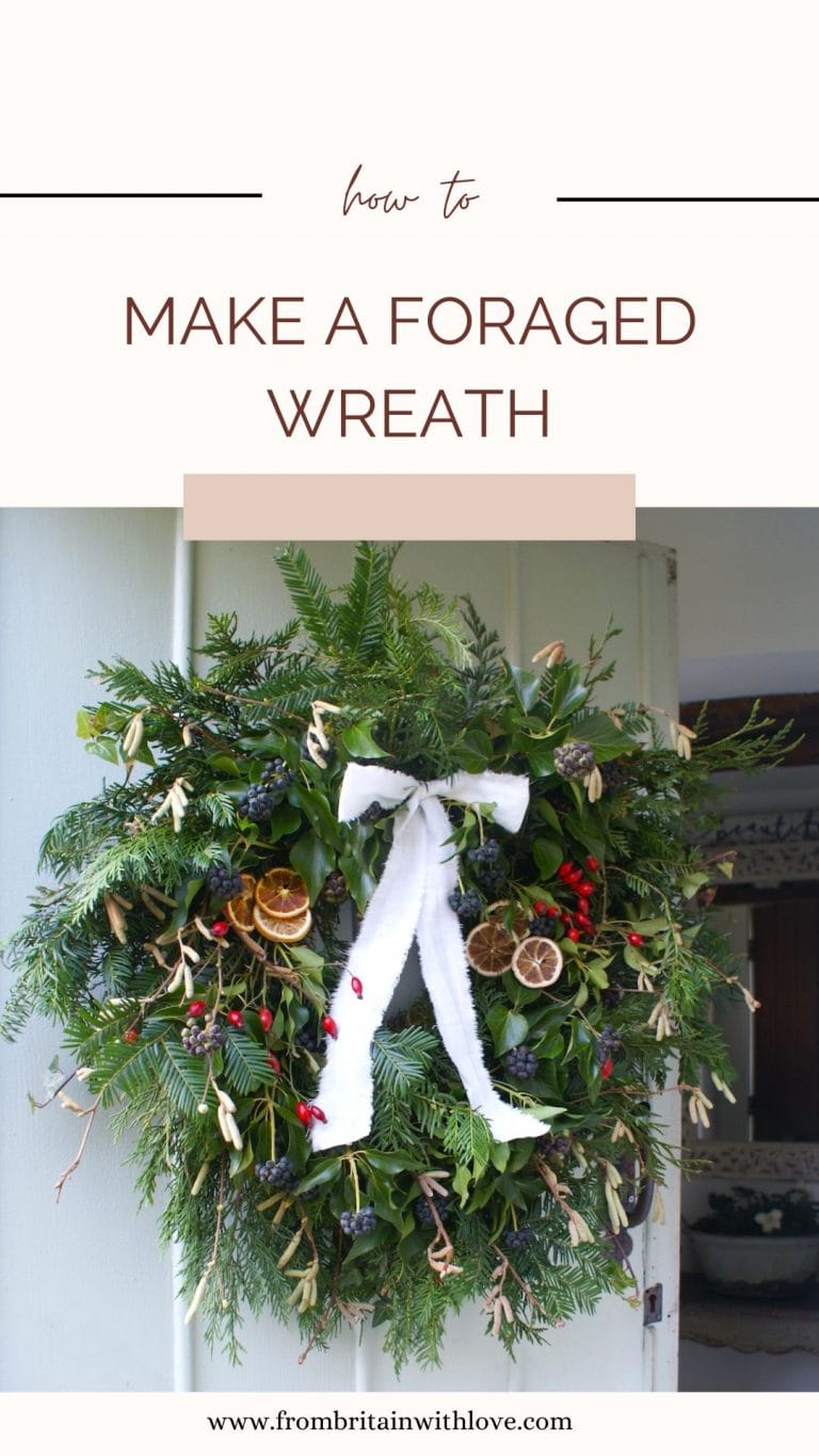 How to make a simply beautiful foraged wreath - From Britain with Love