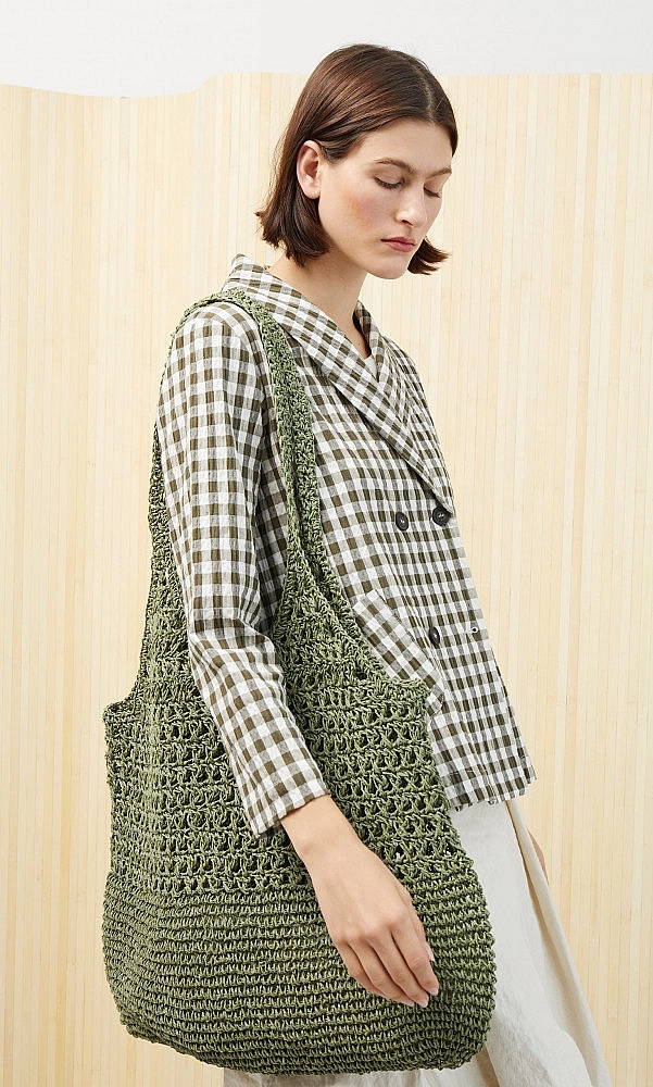 PDF Instant Digital Download Knitted Duffle Bag & Crochet Bag