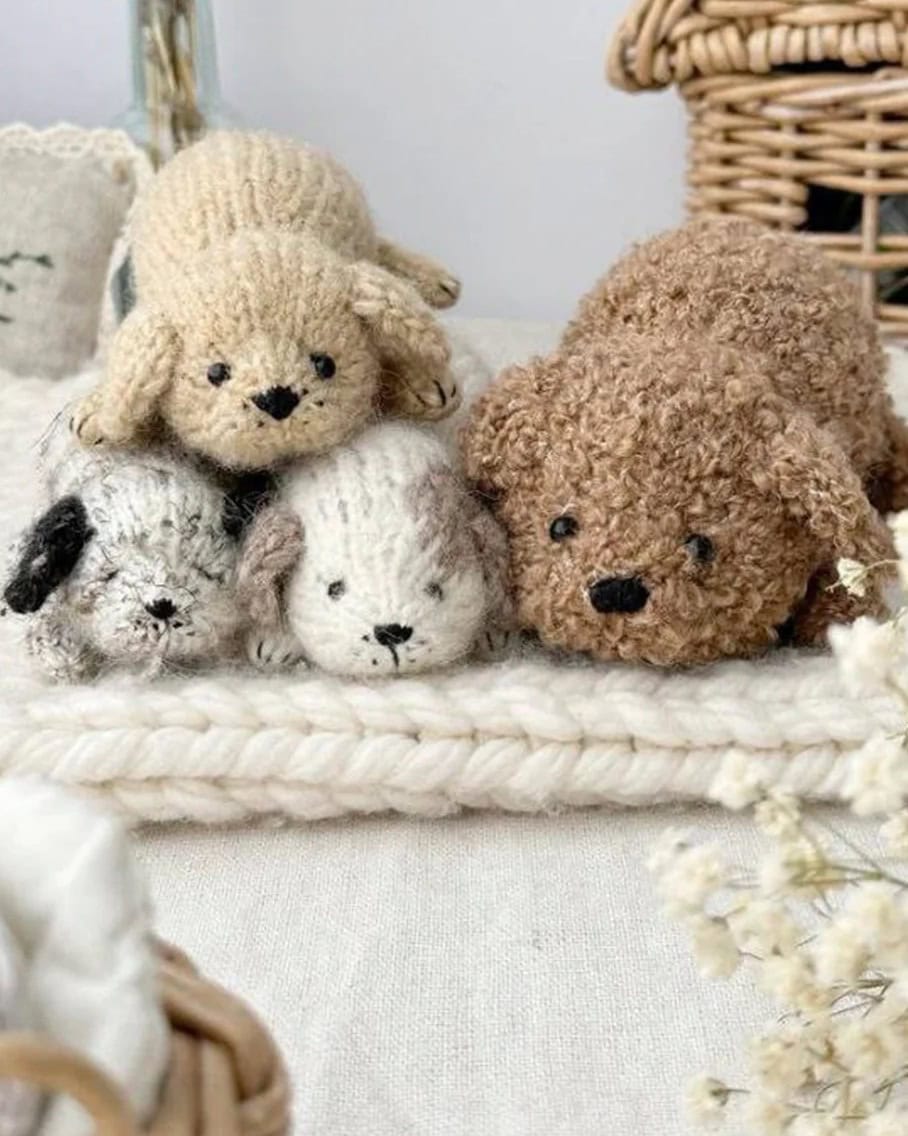 cute puppy dog knitting pattern