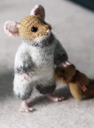 mouse doll knitting pattern claire garland
