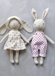 toy bunny rabbit sewing pattern