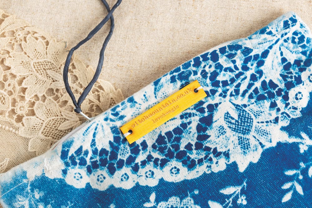 cyanotype purse diy tutorial with lace printing kim tillyer