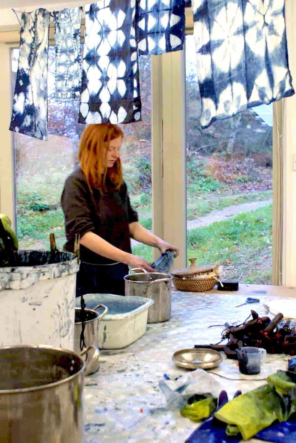 shibori indigo dye workshop flora arbuthnott