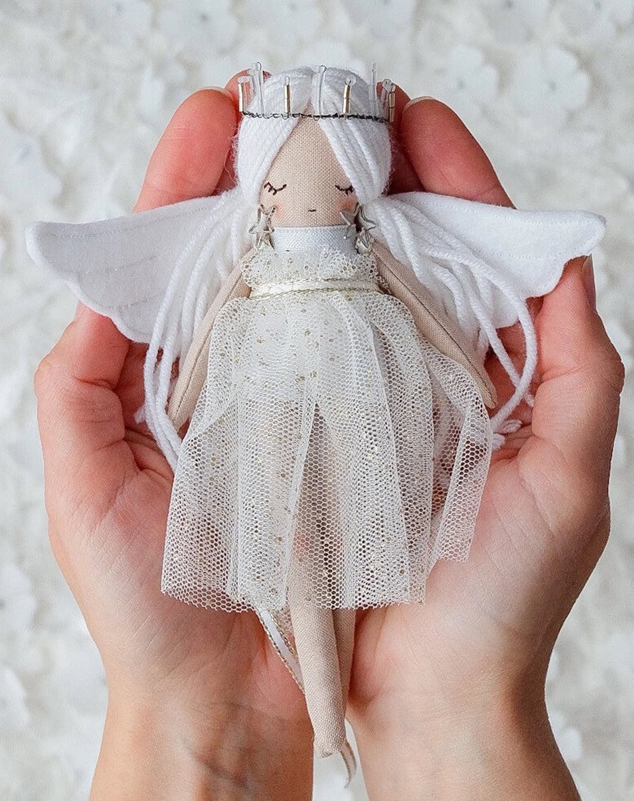 christmas fairy angel tree decoration sewing pattern