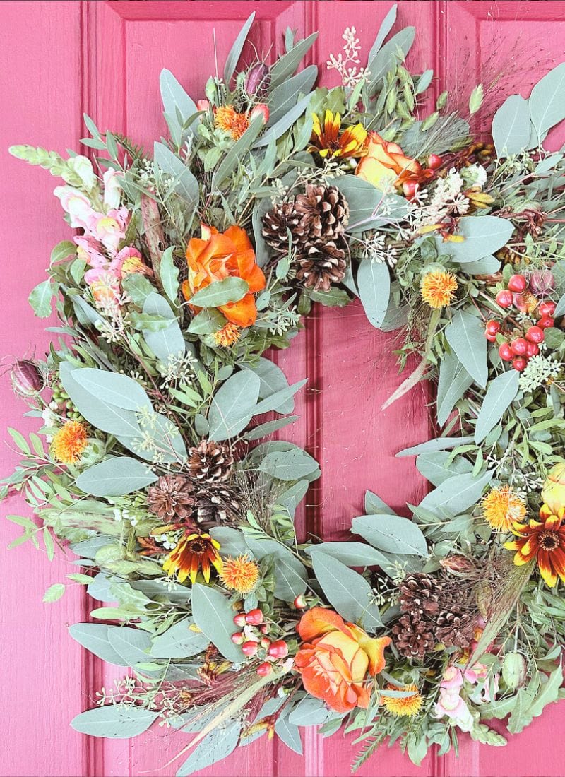 how to make an autumn wreath